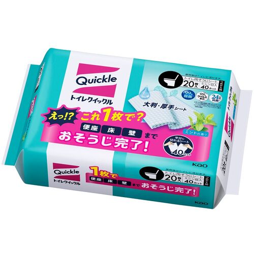 Kao トイレクイックル つめかえ用 ジャンボパック 20枚入