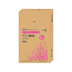 箱入再生原料ＬＤゴミ袋　４５Ｌ　半透明