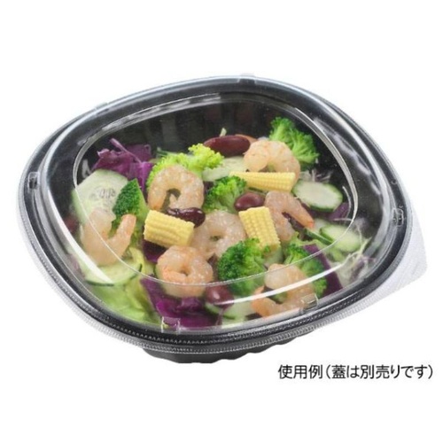 エフピコ 麺・スープ容器 B&H16-16(53) 本体 エコ 黒 発泡