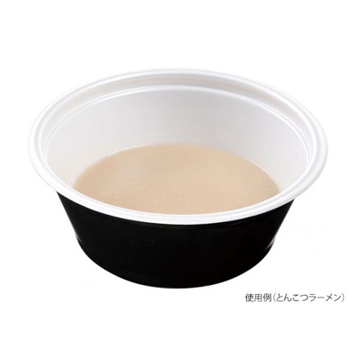 エフピコ 麺容器 DLV麺丼20(78) PSP 本体 白黒