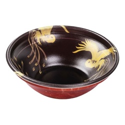 エフピコ 麺容器 MFP麺鉢-丸19(61) 本体 鳥金赤石