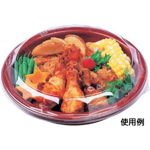 エフピコ 麺容器 グルメボウル-23 本体 ひだブラウン 発泡