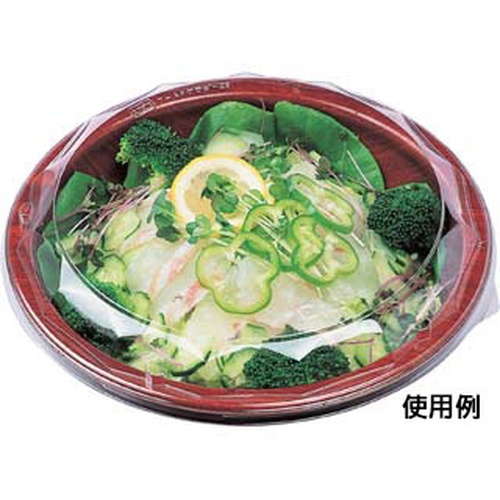 エフピコ 麺容器 グルメボウル-23 本体 ひだブラウン 発泡