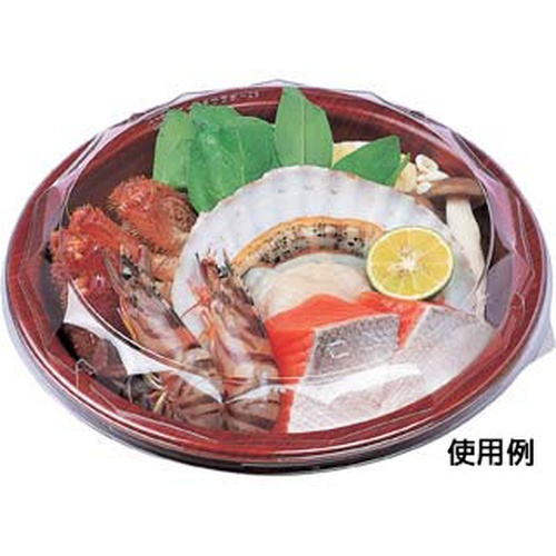 エフピコ 麺容器 グルメボウル-23 本体 ひだブラウン 発泡