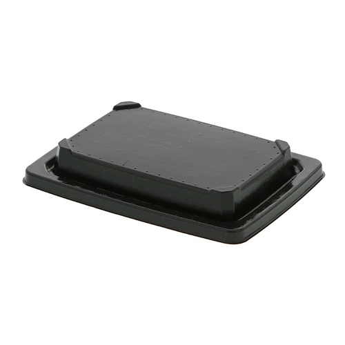 ケーピープラテック 食品容器 KMPランチ-10 パルプフタ ブラック 50枚/袋