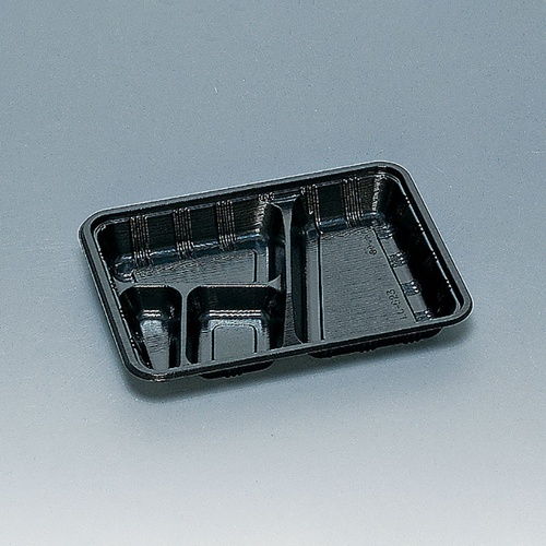 福助工業 弁当容器 LC-623 かぶせフタ付 黒 50枚/袋