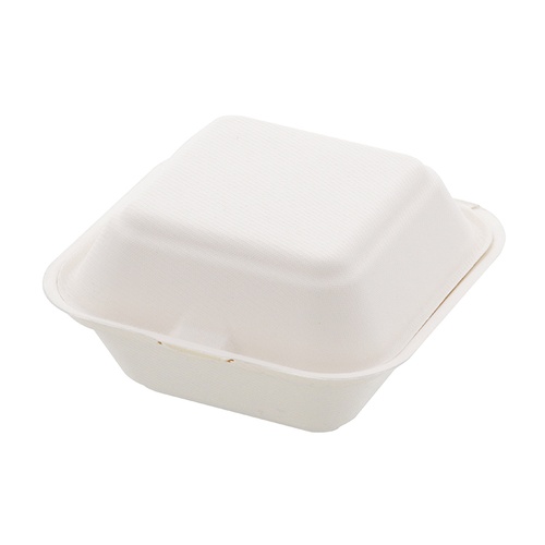 HEIKO 食品容器 業務用 バガスペーパーウェア バーガー ホワイト S 50枚/袋