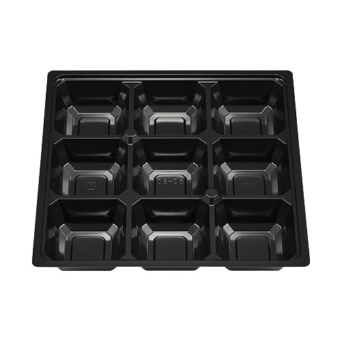 エフピコチューパ 仕出し弁当容器 紙ボックス MSD中仕切 80-80 D-1 黒 50枚/袋