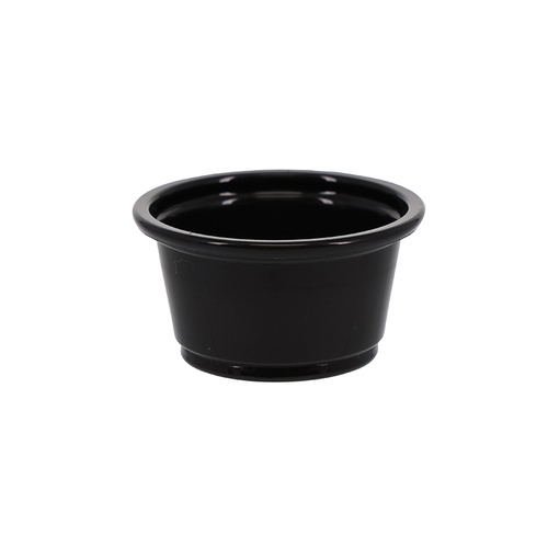 HEIKO PPカップ 0.75オンス 浅型 口径45mm ブラック 100個/袋