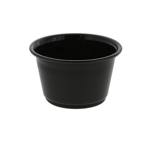 HEIKO PPカップ 4オンス 浅型 口径74mm ブラック 50個/袋