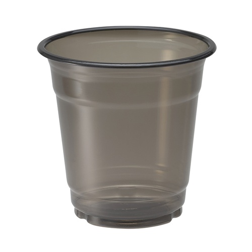 HEIKO 透明カップ A-PET 12オンス浅型 口径92mm Nブラック 50個/袋