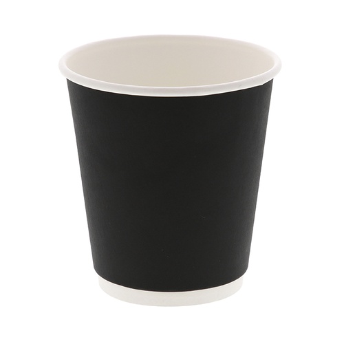 HEIKO 紙コップ 二重断熱カップ 10オンス ブラック 口径90mm 25個/袋