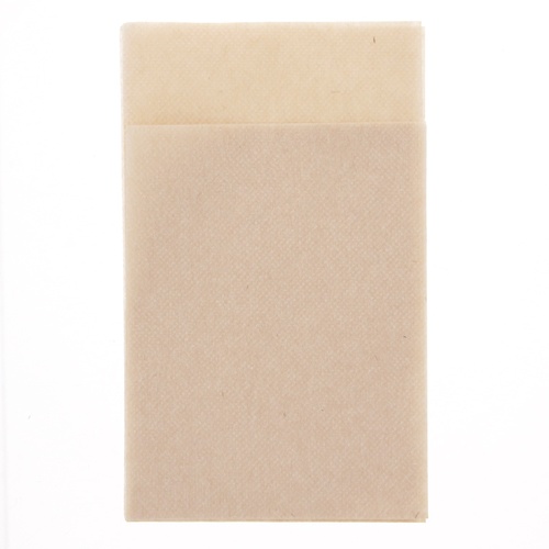 イデシギョー 紙ナプキン 6折 ポリ入 ストレート 未晒 100枚/袋