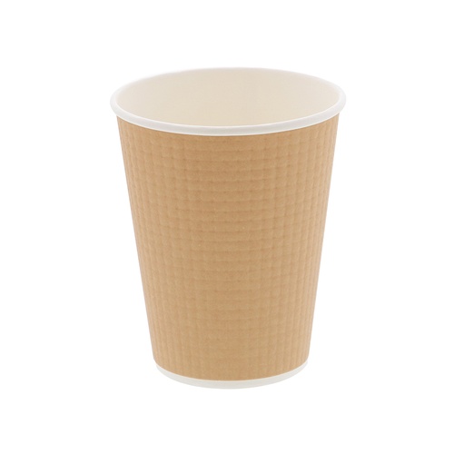 HEIKO 紙コップ エンボスカップ 8オンス 口径80mm クラフト 50個/袋