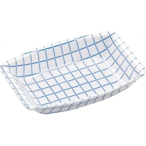 鮮魚トレー M-81 ブルーチェック W エフピコ