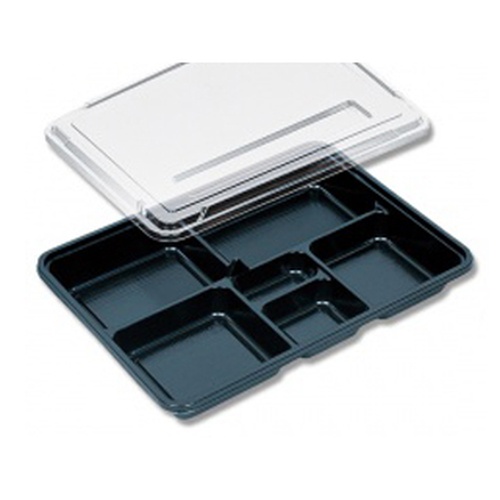 仕出し弁当容器 KP新 KP-170 阿波 透明蓋付 福助工業