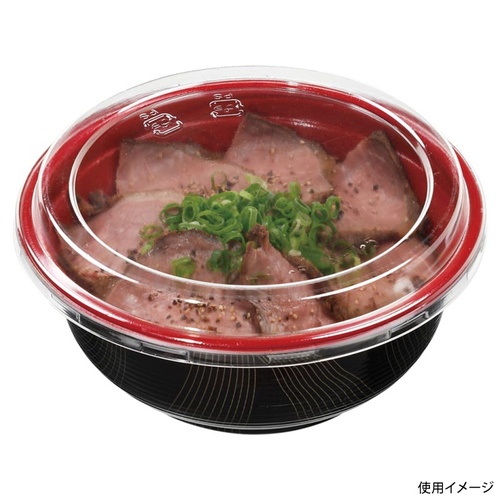 どんぶり容器 丼-153 スペースゴールド(内朱) エフピコ