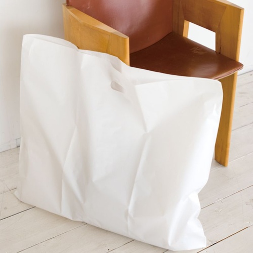 ポリ手提げ ホワイトPEバッグ(50枚) ヘッズ