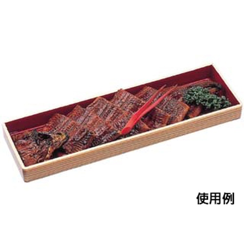 軽食容器 WHS-33-10 本体 ベージュ柾目(朱) エフピコ