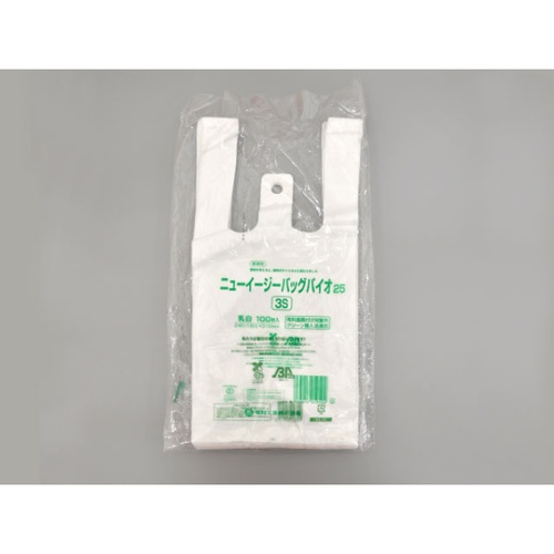 バイオマスレジ袋 ニューイージーバッグバイオ25 3S 福助工業