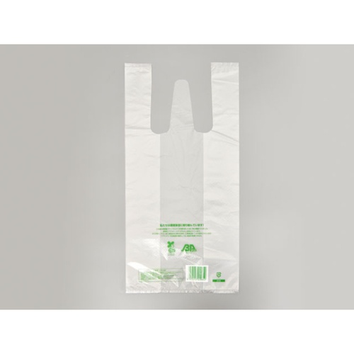 バイオマスレジ袋 ニューイージーバッグバイオ25 長舌片 S 半透明 福助工業