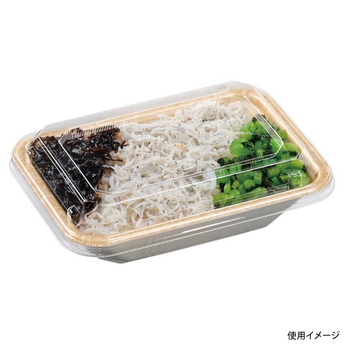 どんぶり容器 MFP角丼-16-11 本体 バル茶 エフピコ