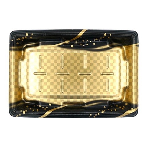 惣菜容器 MTD25-17平 本体 波格子金 エフピコ