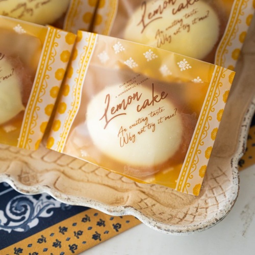 テープ無 OPP袋 レモンケーキスイーツパック マット-2(100枚) ヘッズ