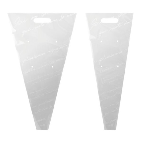 ポリ手提げ NEWフレンチブーケスリーブOPPバッグ-1(100枚) ヘッズ