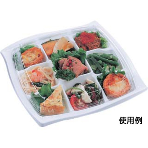 軽食容器 HSウェーブ-240-9 本体 エフピコ