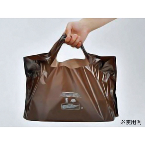 バイオマスレジ袋 キャリーバッグバイオ25 茶 No.46 福助工業