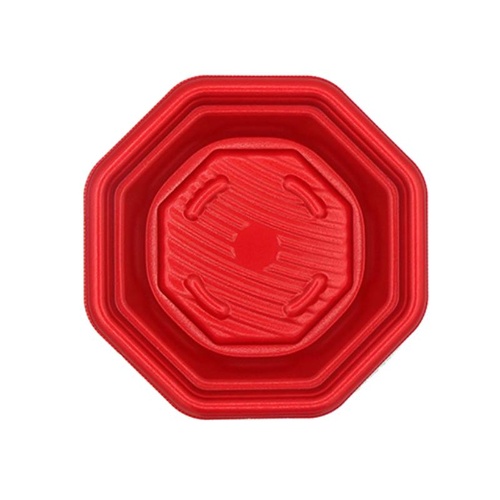 惣菜容器 MFPグラブ八角 18-18(40) 本体 M赤黒 エフピコ
