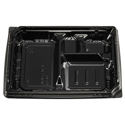 弁当容器 カチ楽23-18-1 黒 本体 エフピコチューパ