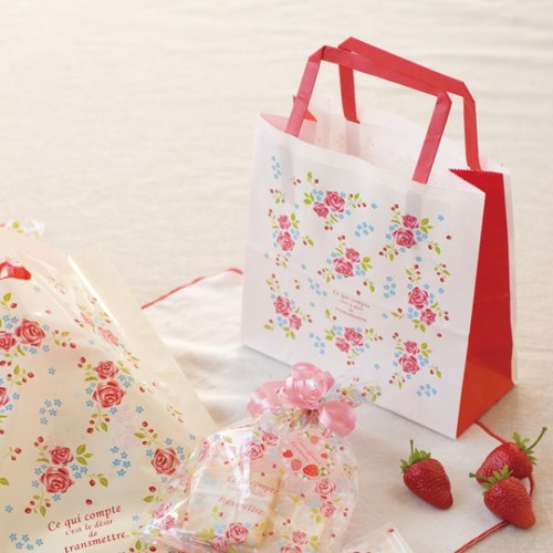 紙手提袋 ローズガーデンペーパーバッグ-4(50枚) ヘッズ