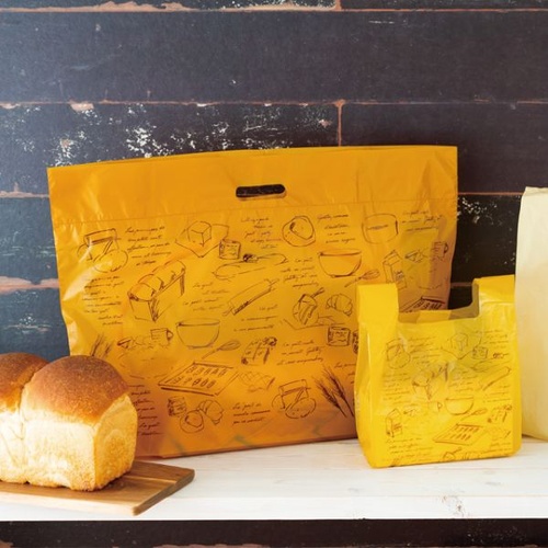 レジ袋 ブラウンフレンチレジバッグ-S(100枚) ヘッズ