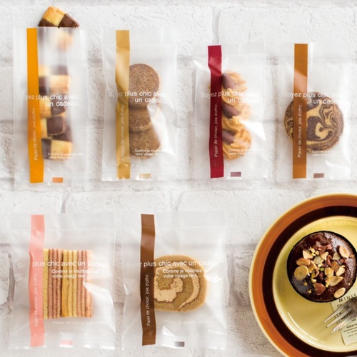 テープ無 OPP袋 ラインスイーツパック(キャラメル) マット-2(100枚) ヘッズ