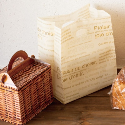 ポリ手提げ カフェオレガゼットバッグ-S(100枚) ヘッズ