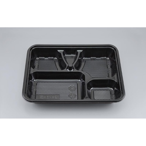 仕出し弁当容器 Z-84-2 漆黒 透明蓋付 シーピー化成