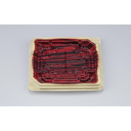 惣菜容器 BFNたわら33 和もく赤 本体 シーピー化成