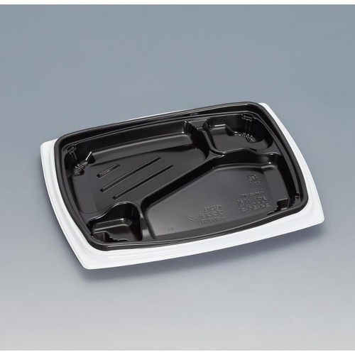 弁当容器 祝い膳24-20-2H 白内黒 福助工業