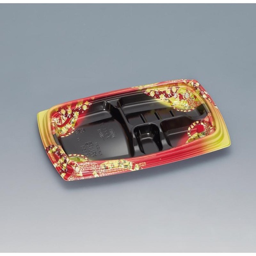 弁当容器 祝い膳24-16-1H 小町内黒 福助工業