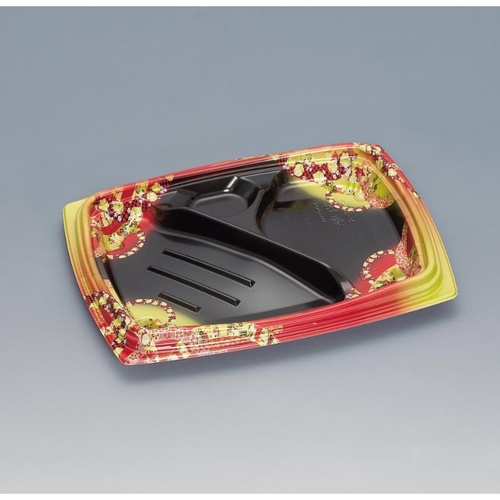 弁当容器 祝い膳24-18-4H 小町内黒 福助工業