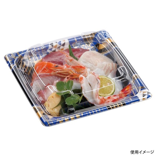 どんぶり容器 MFP角盛重 17-17 本体 扇重 ね青 エフピコ