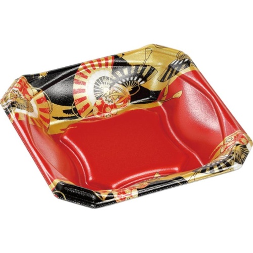 どんぶり容器 MFPかぐら丼 19-19 本体 黒扇子内朱 エフピコ