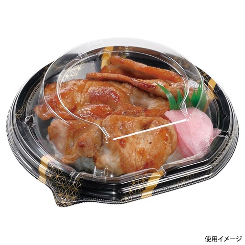 どんぶり容器 MSD半月丼 18-17(40) 単紋金 エフピコ
