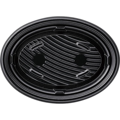 惣菜容器 MFPグラブ楕円24-18 本体 黒 エフピコ