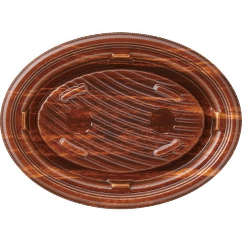 惣菜容器 MFPグラブ楕円24-18 本体 風木BR エフピコ