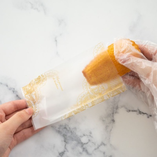 テープ無 OPP袋 エレガントゴールドスイーツパック マット-2(100枚) ヘッズ