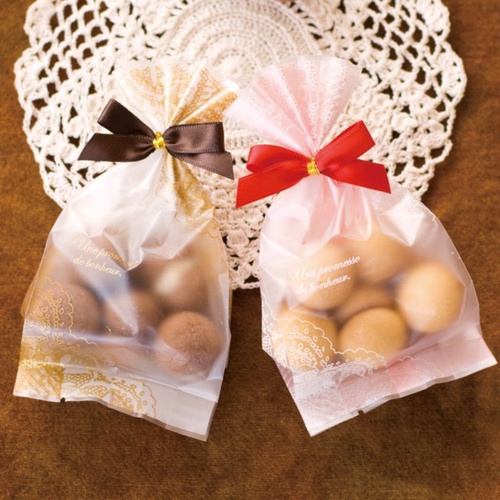 テープ無 OPP袋 エレガントゴールドスイーツパック マット-3(100枚) ヘッズ