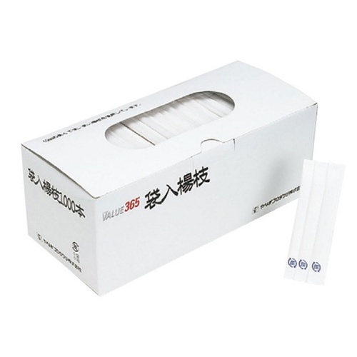 爪楊枝 バリュー袋入り楊枝 無地(約1000本入) やなぎプロダクツ